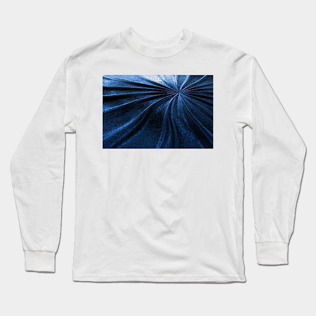 Cold Metal Abstraction Long Sleeve T-Shirt by cinema4design